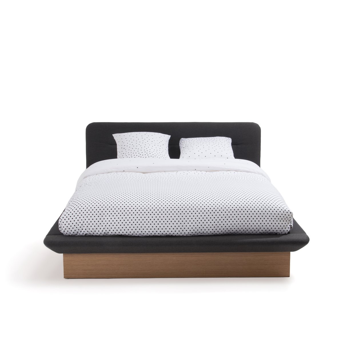 Кровать La Redoute С ящиком для белья и подъемной сеткой TIVARA 160 x 200 см серый, размер 160 x 200 см - фото 3