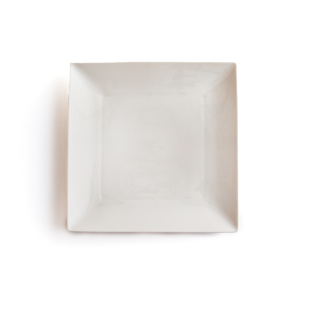 Комплект из 4 плоских тарелок Из фарфора Hivane единый размер белый