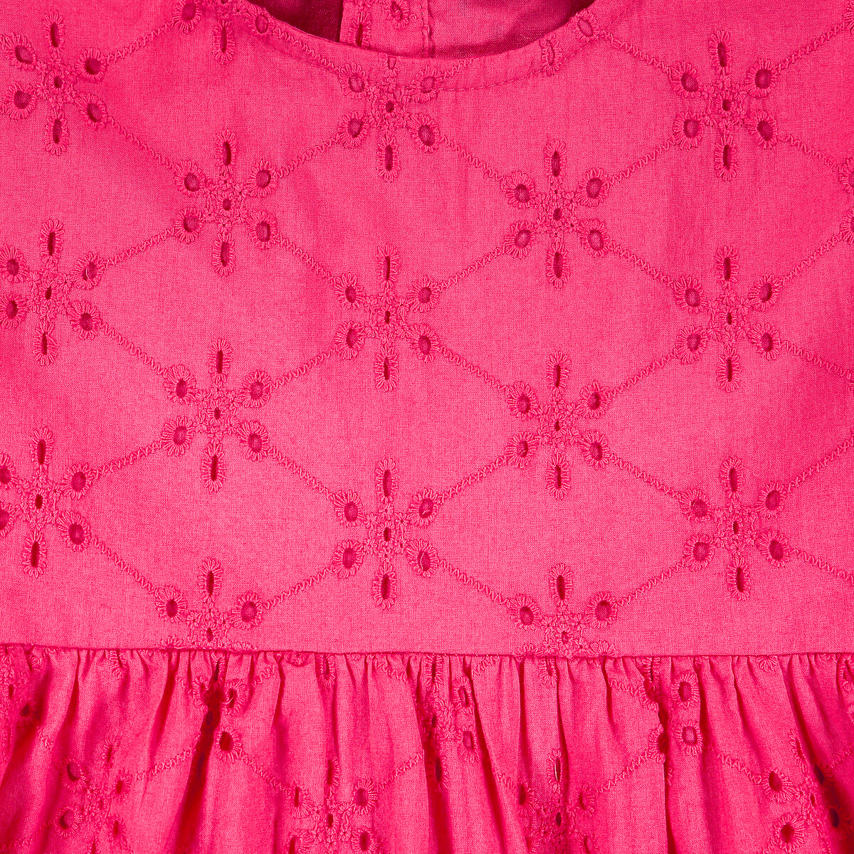 Платье LA REDOUTE COLLECTIONS С английской вышивкой 3-12 лет 8 лет - 126 см розовый, размер 8 лет - 126 см - фото 5