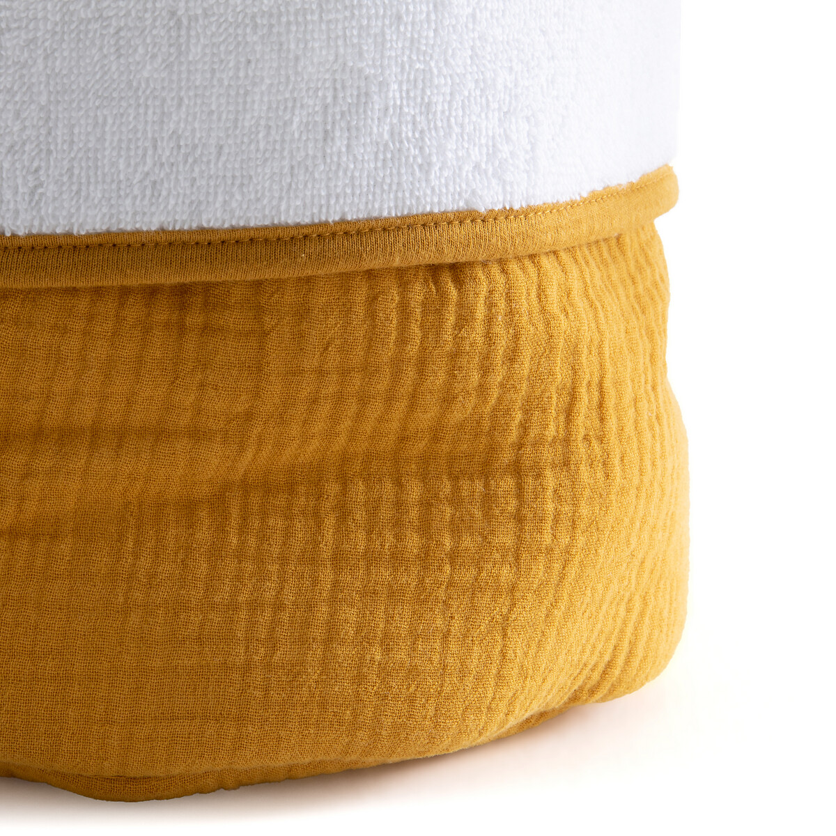 Комплект из 3 корзин из LaRedoute Хлопчатобумажной газовой ткани Kumla единый размер желтый - фото 3