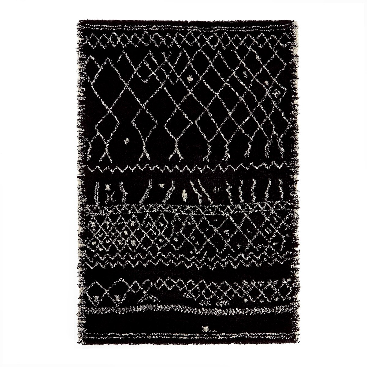 Ковер В берберском стиле размер XXL Afaw 240 x 330 см черный