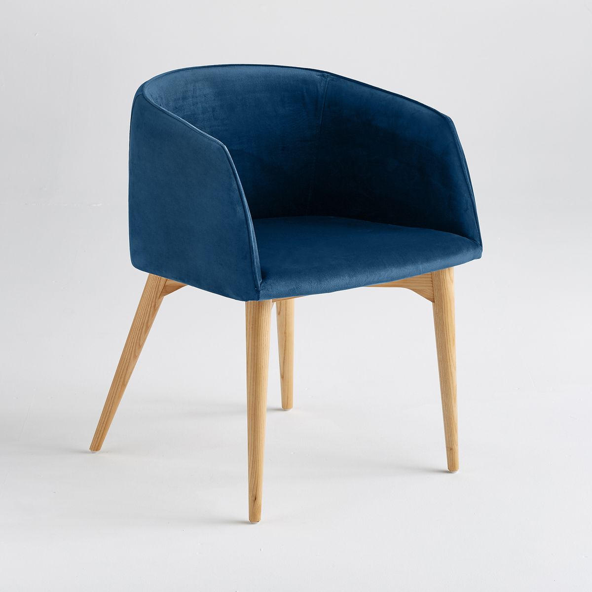 Fauteuil de table velours, Clancy