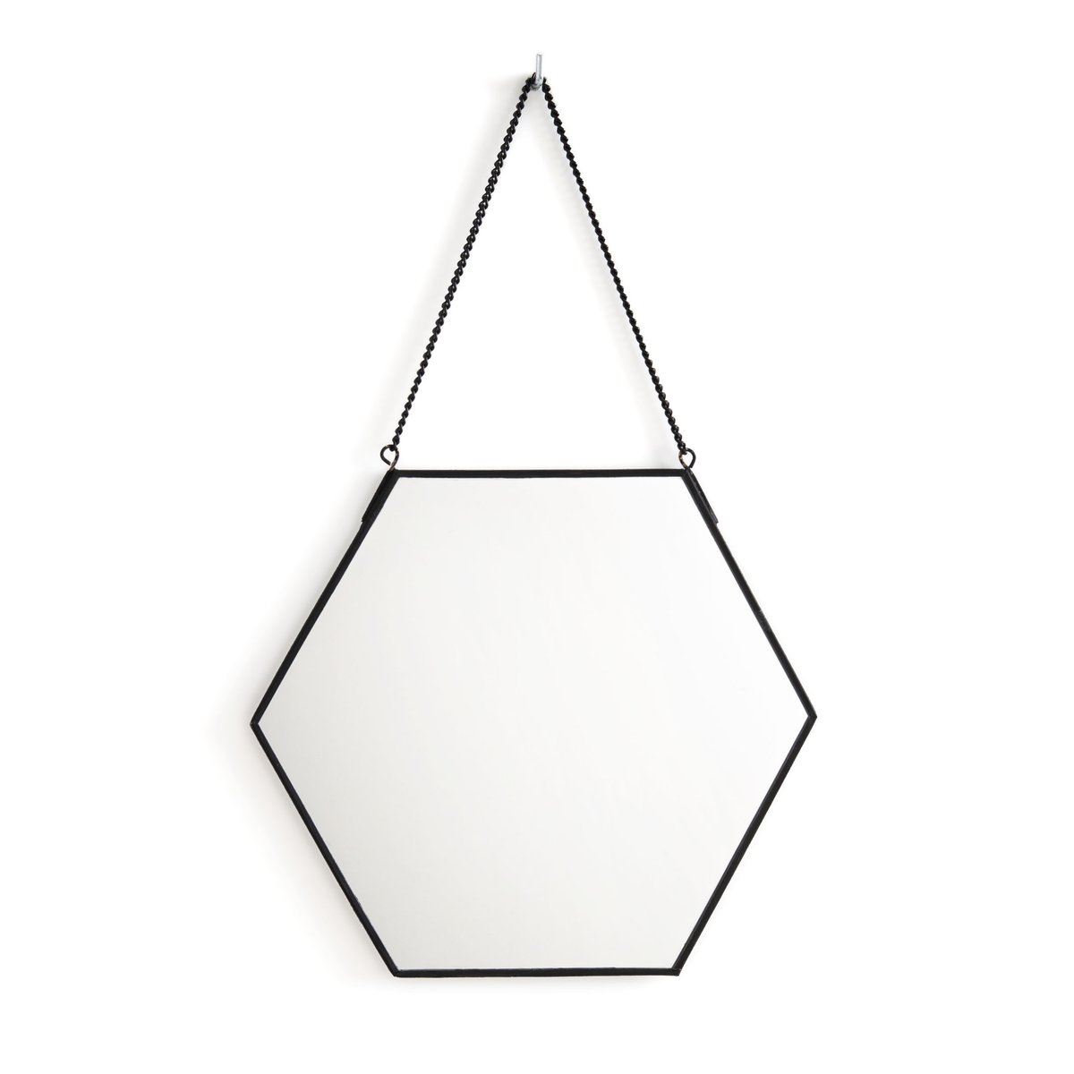 Зеркало-восьмиугольник LaRedoute Uyova единый размер черный - фото 1