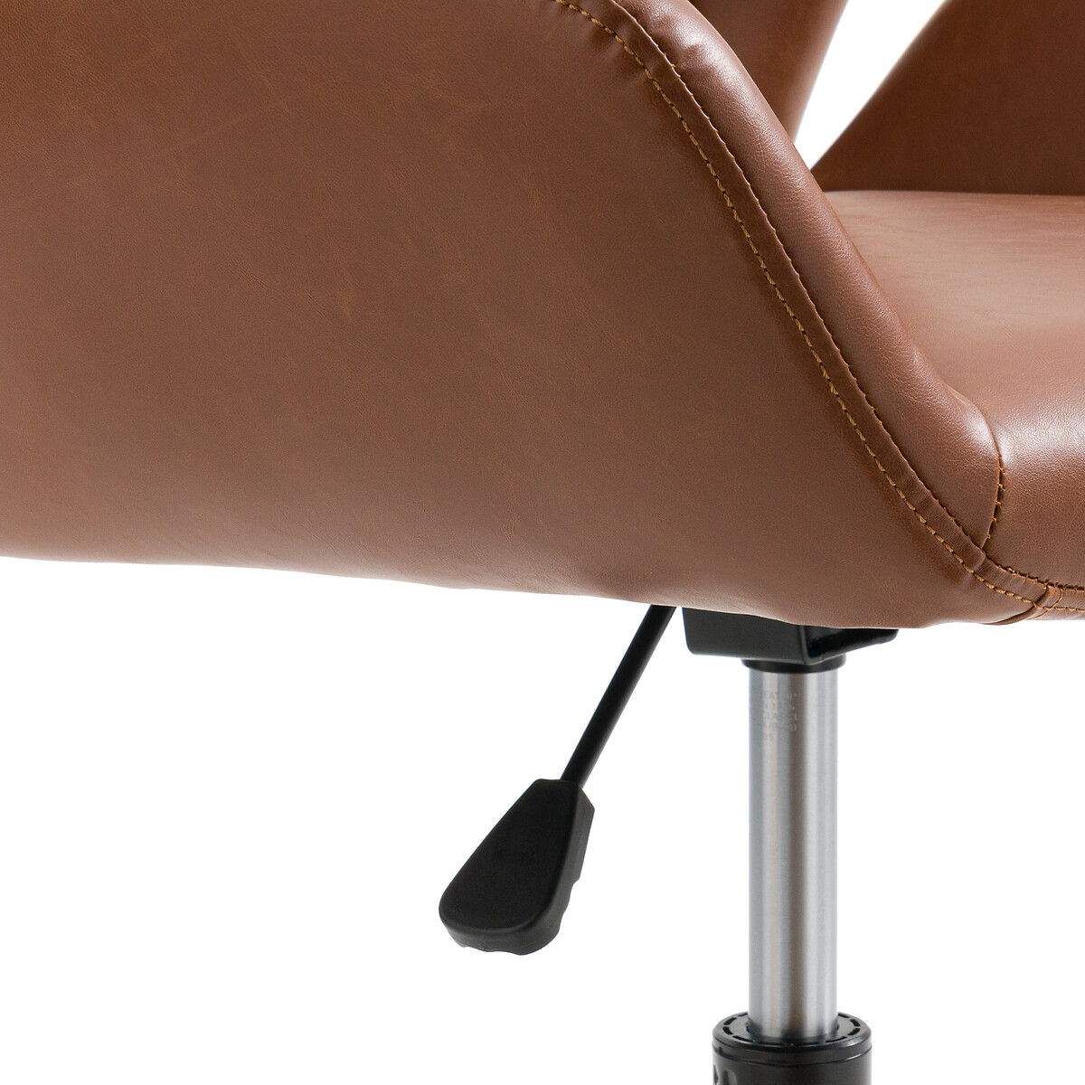 Кресло LA REDOUTE INTERIEURS Офисное вращающееся на колесиках Arlon единый размер каштановый - фото 4