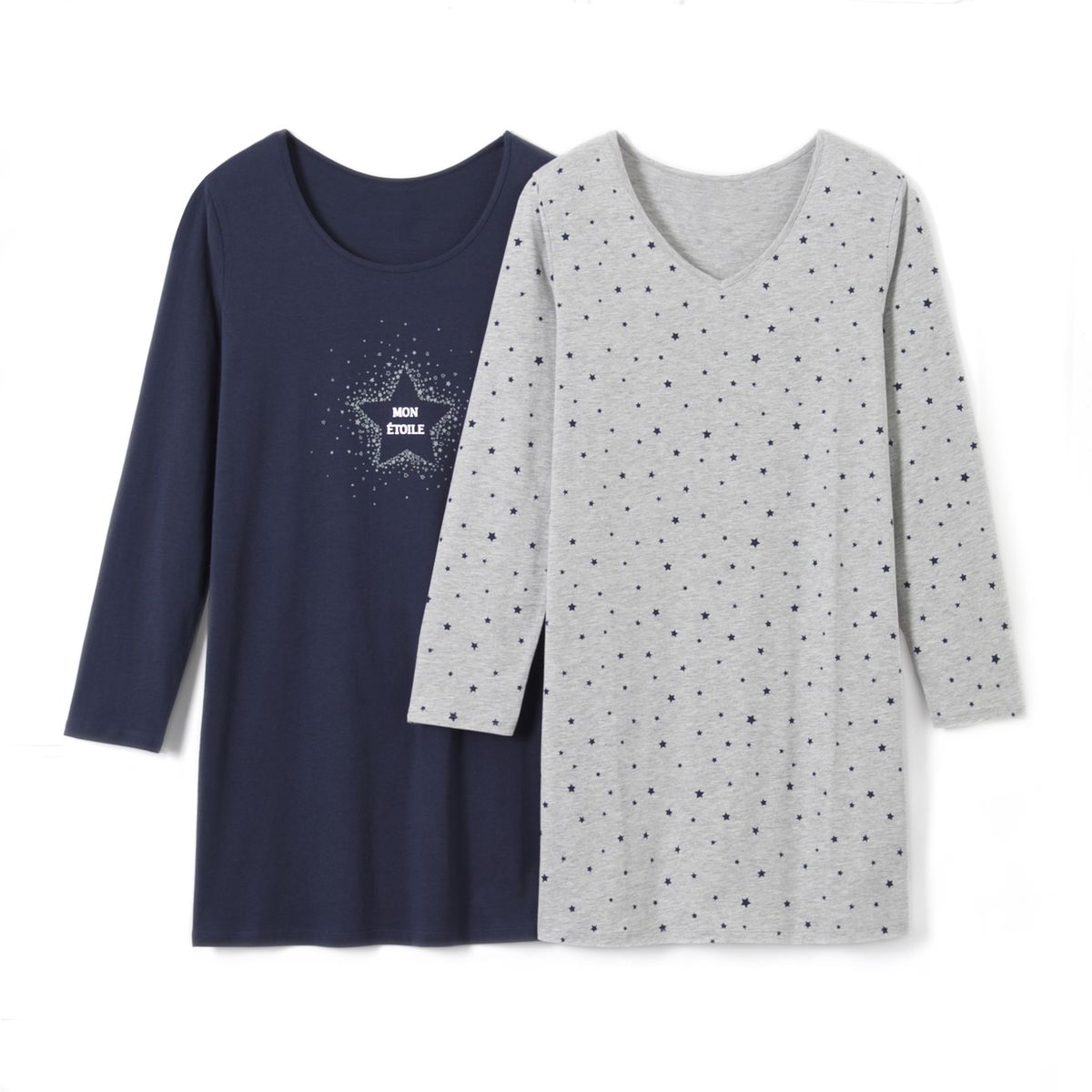 Chemises de nuit imprimées (lot de 2)