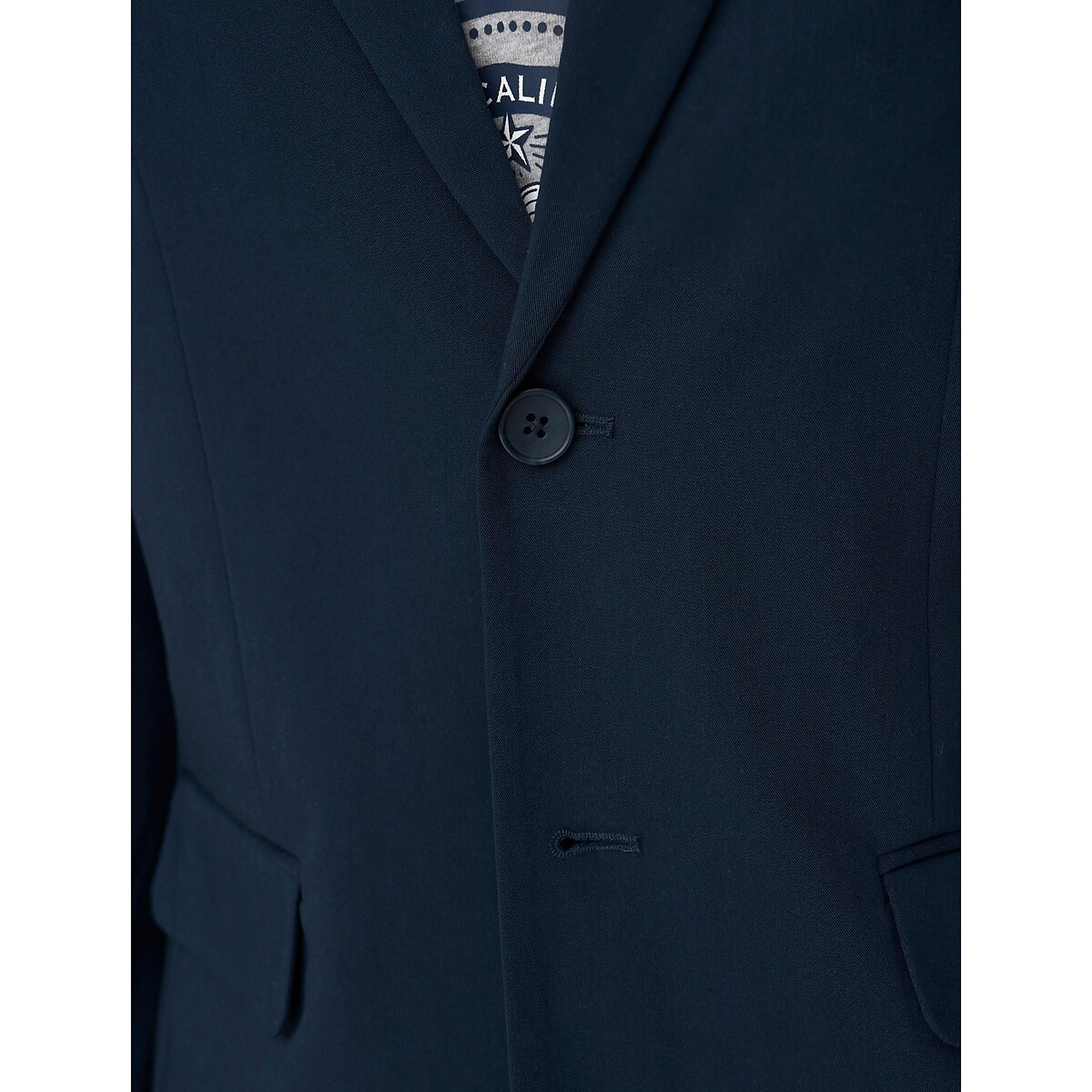 Пиджак Приталенного покроя удлиненный 52 синий LaRedoute, размер 52 - фото 5