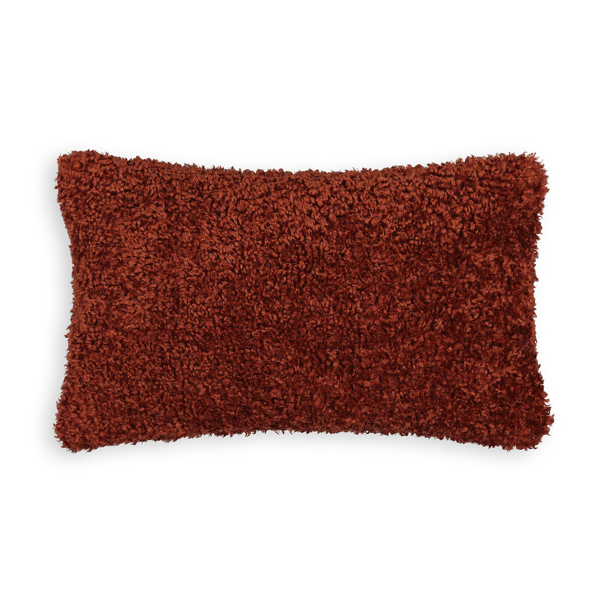 Чехол LA REDOUTE INTERIEURS Чехол На подушку из искусственного меха Ouate 40 x 40 см каштановый, размер 40 x 40 см - фото 3