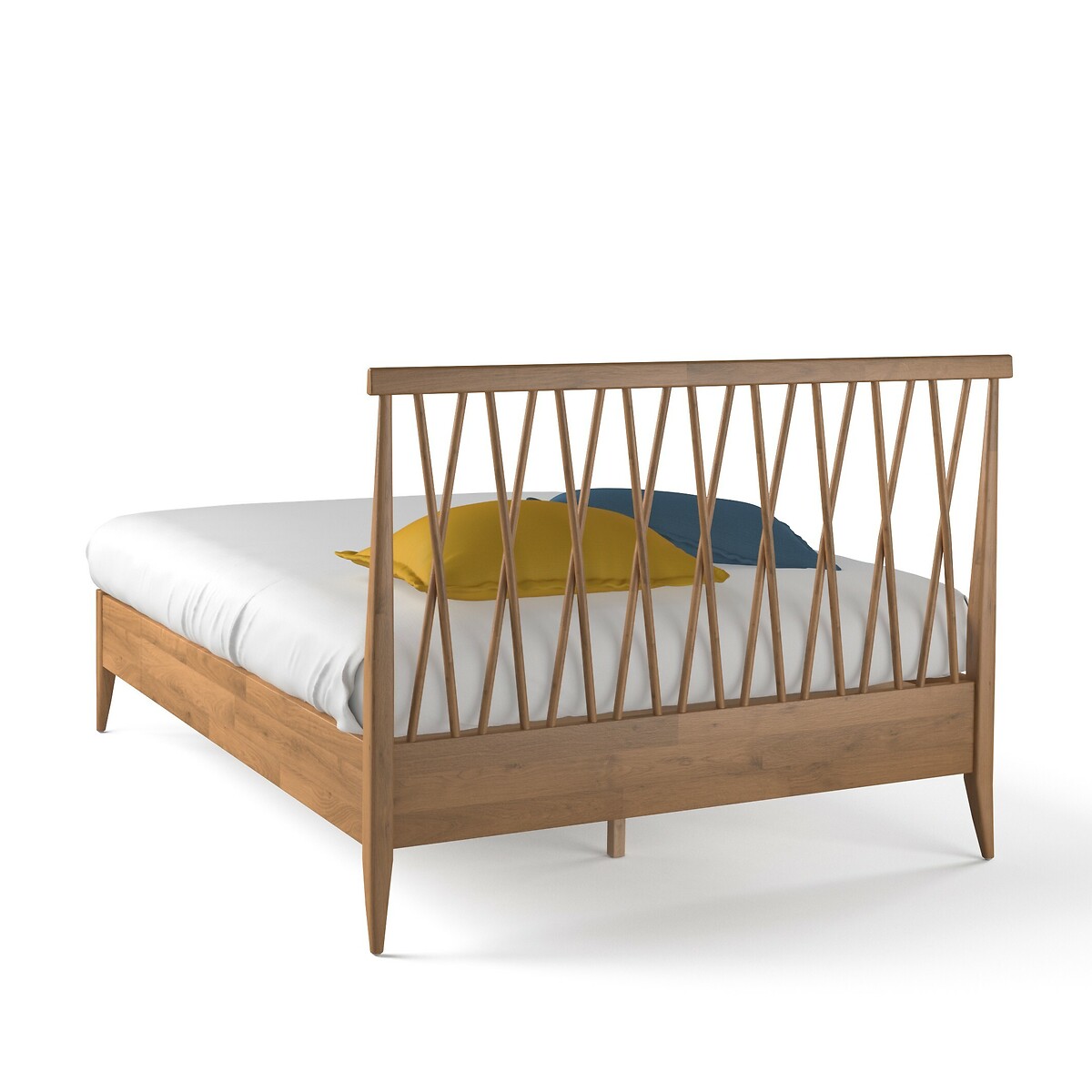 Кровать La Redoute сетка Quilda 140 x 190 см каштановый, размер 140 x 190 см - фото 3