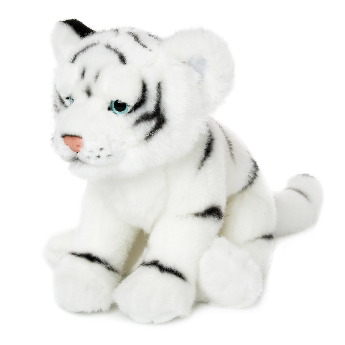 Peluche : WWF Tigre blanc couché 23 cm