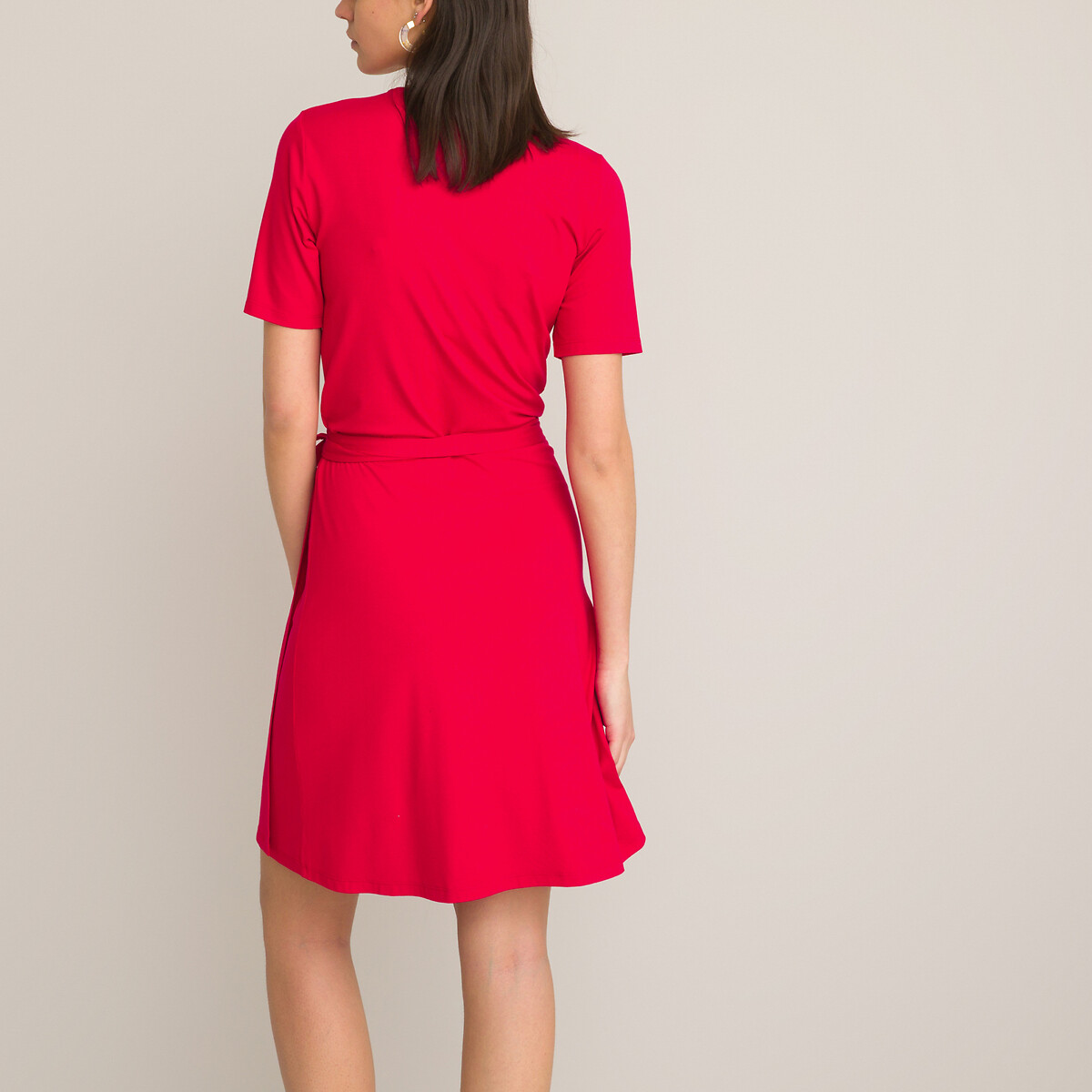 Платье LA REDOUTE COLLECTIONS С запахом сделано в Европе XL красный, размер XL - фото 4