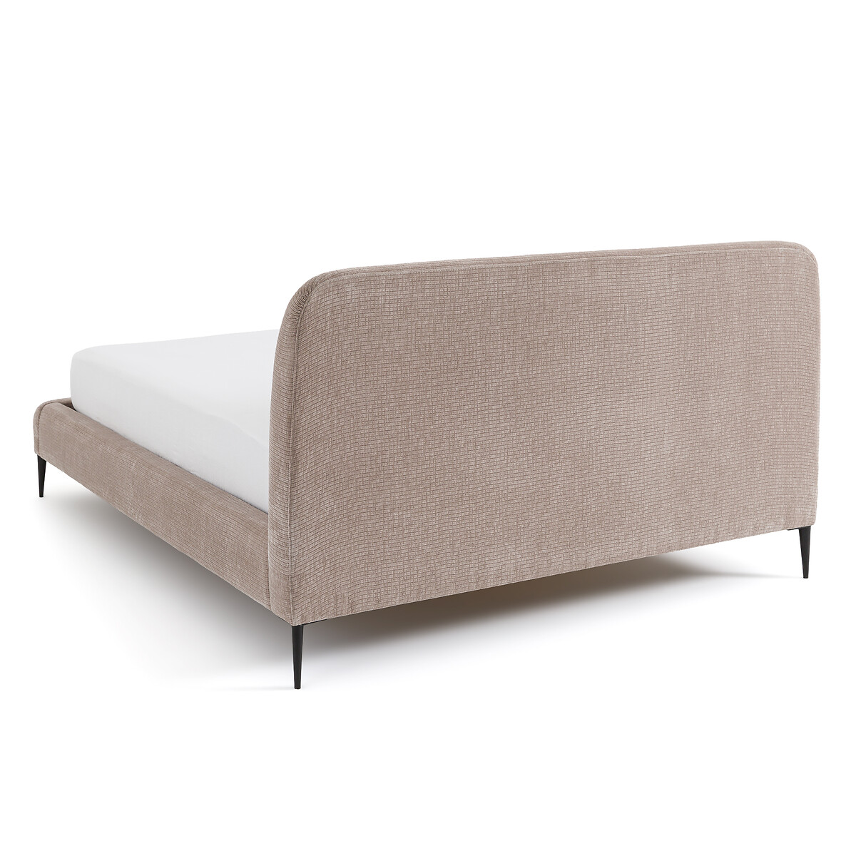 Кровать из велюра с кроватным основанием Oscar дизайн Э  Галлина  160 x 200 см бежевый LaRedoute, размер 160 x 200 см - фото 4