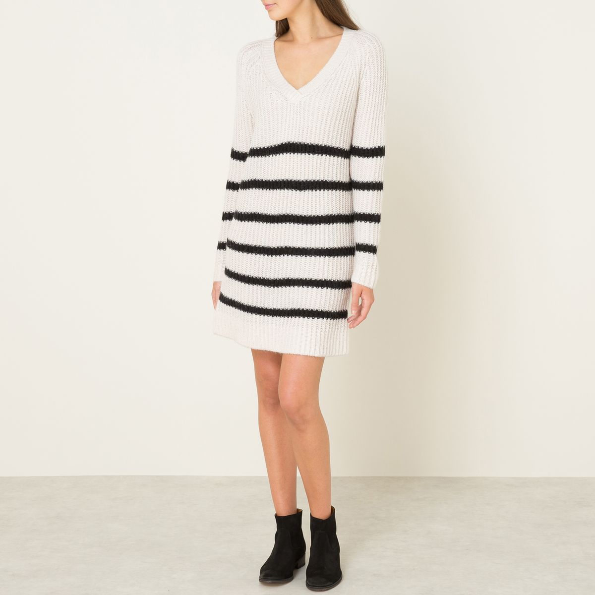 Pull long rayé