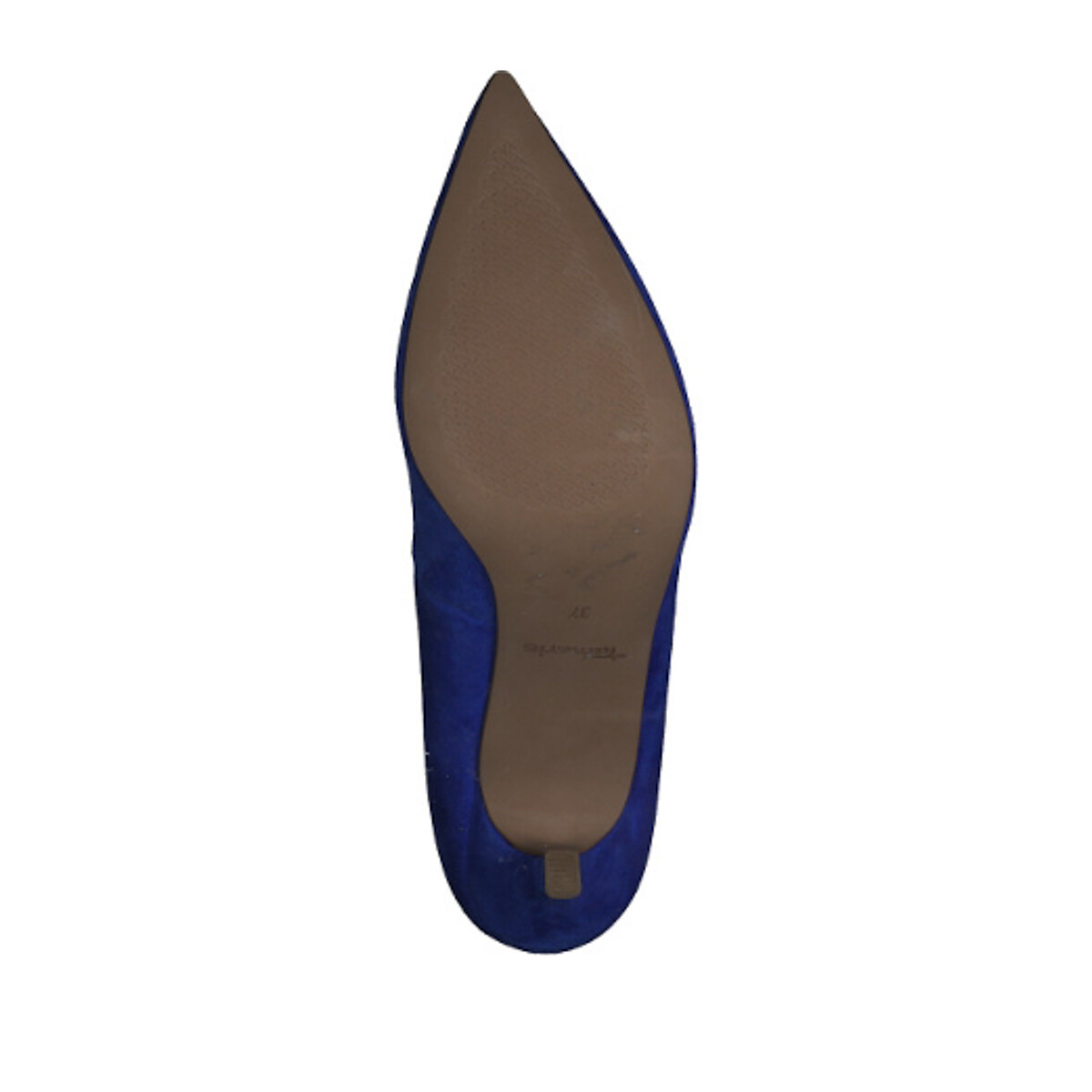 Туфли Кожаные на каблуке 37 синий LaRedoute, размер 37 - фото 5