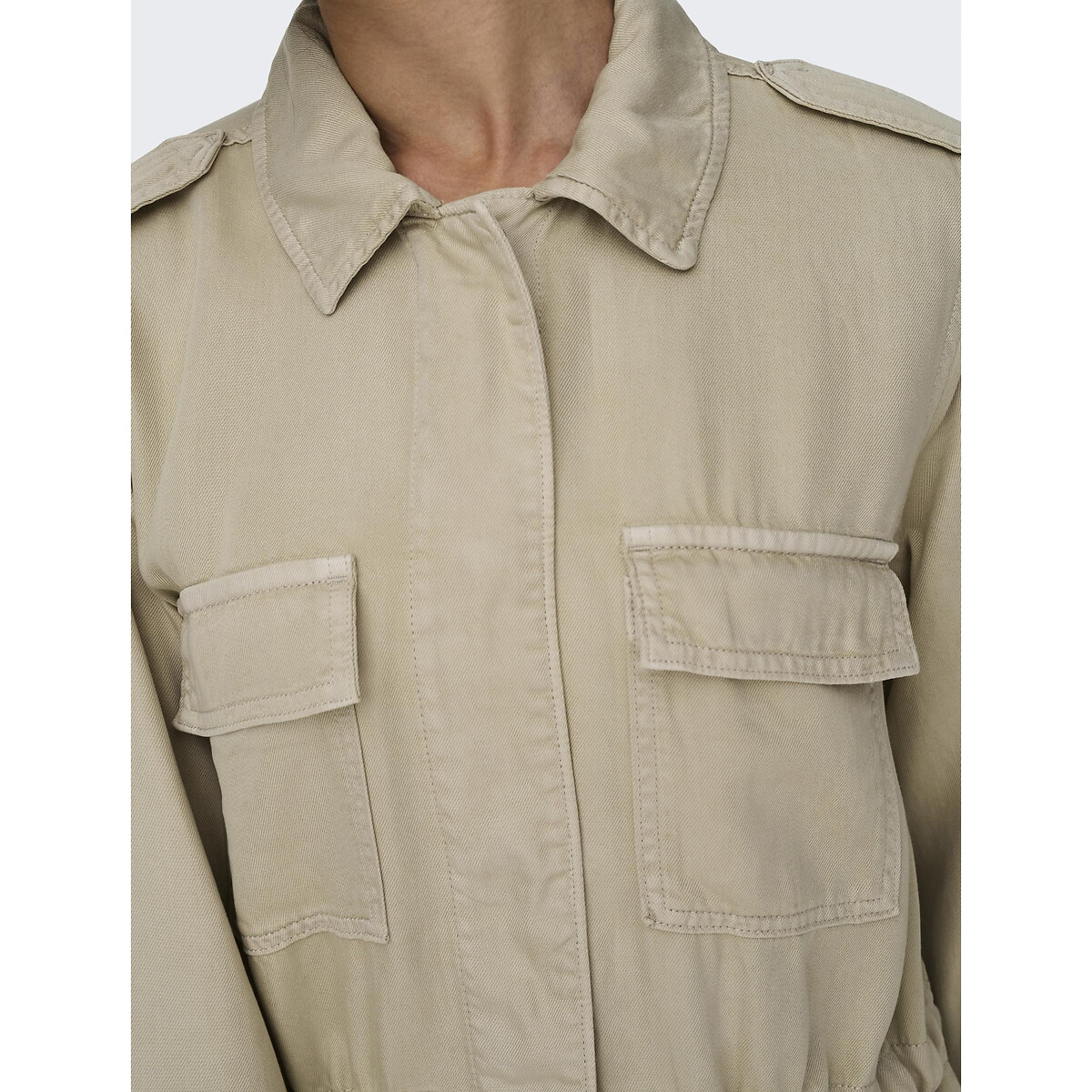 Куртка в стиле милитари  XXL бежевый LaRedoute, размер XXL - фото 3