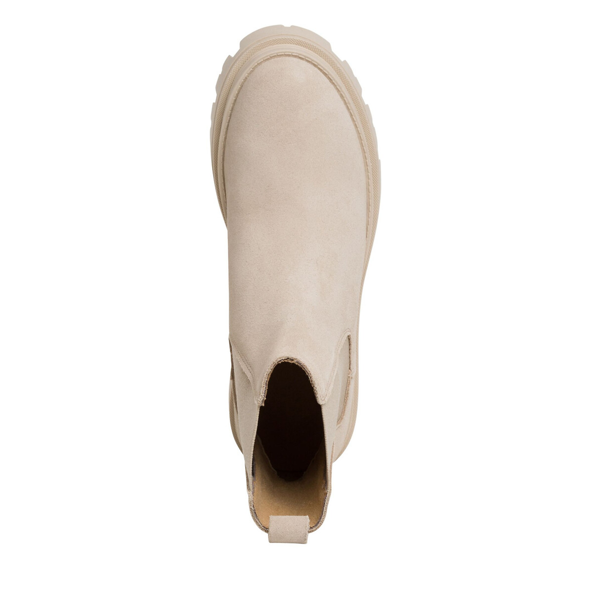 Ботинки-челси Из кожи 36 бежевый LaRedoute, размер 36 - фото 3