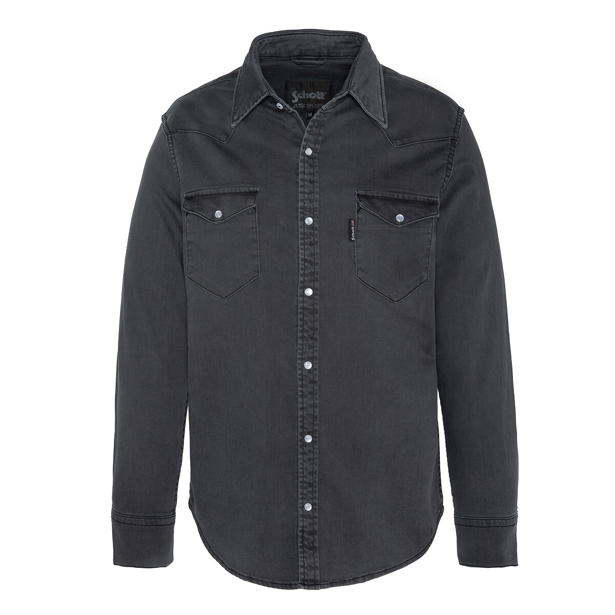 Рубашка прямого покроя с длинными рукавами M серый блузка прямого покроя с гипюровыми рукавмаи 34 sullivan m черный