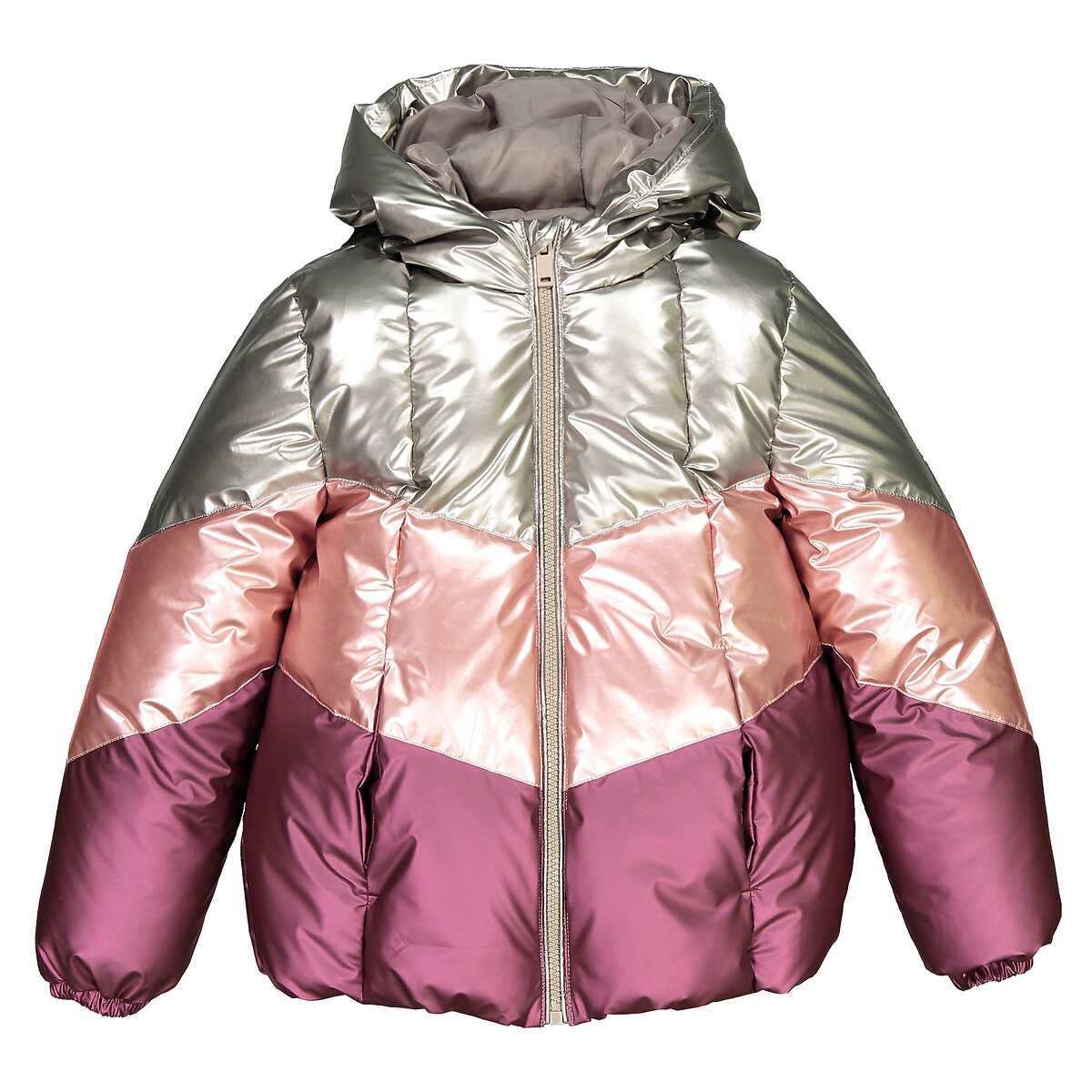 Куртка LaRedoute Стеганая утепленная с капюшоном 3-14 лет 5 лет - 108 см розовый, размер 5 лет - 108 см - фото 3