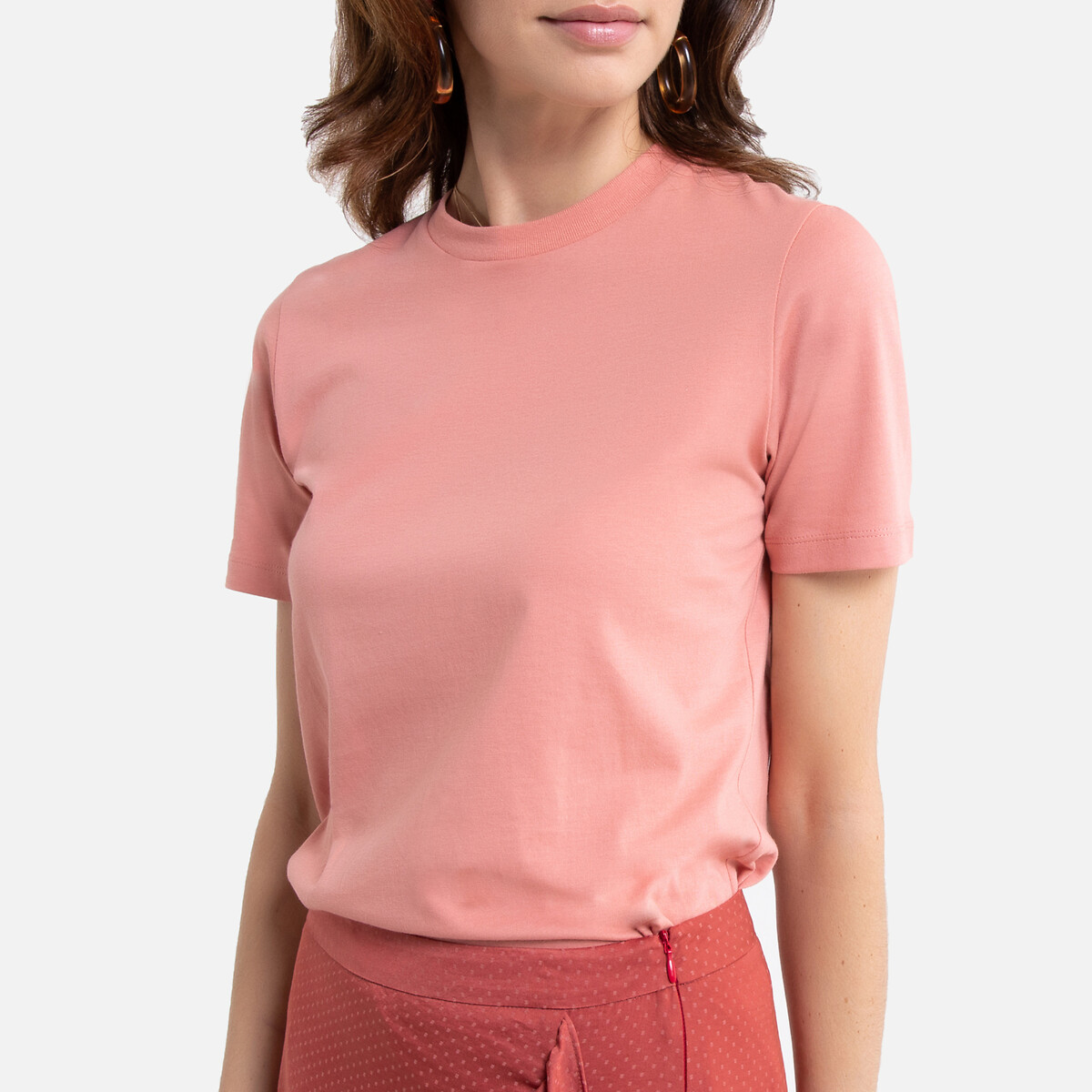 

Футболка La Redoute, Розовый, С круглым вырезом и короткими рукавами M розовый