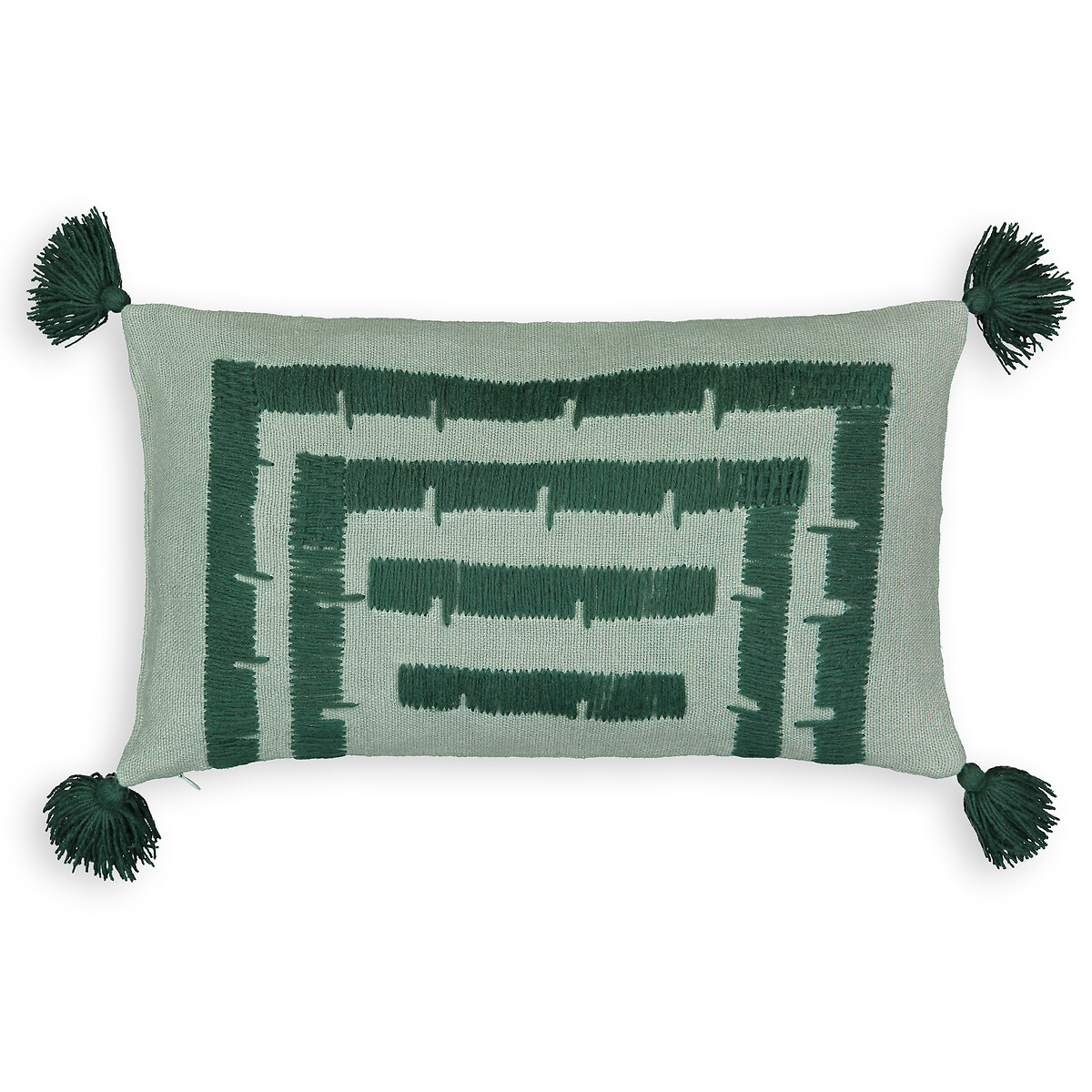 Чехол AM.PM На подушку из льна и хлопка Riscaya 50 x 30 см зеленый, размер 50 x 30 см