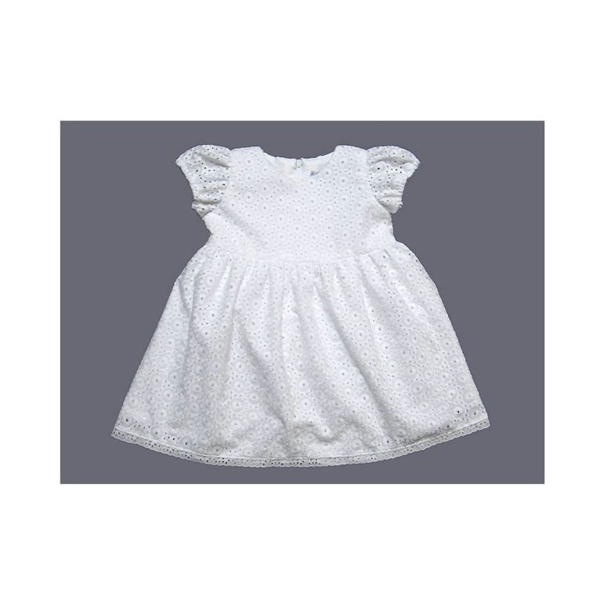 Robe baptême, cérémonie broderie anglaise Made In France