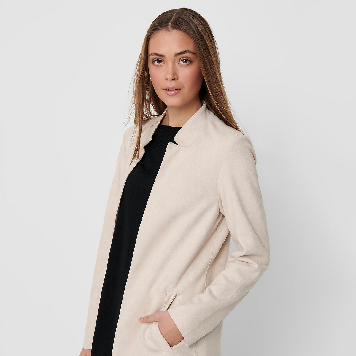 

Куртка LaRedoute, Бежевый, Средней длины из искусственной замши M бежевый