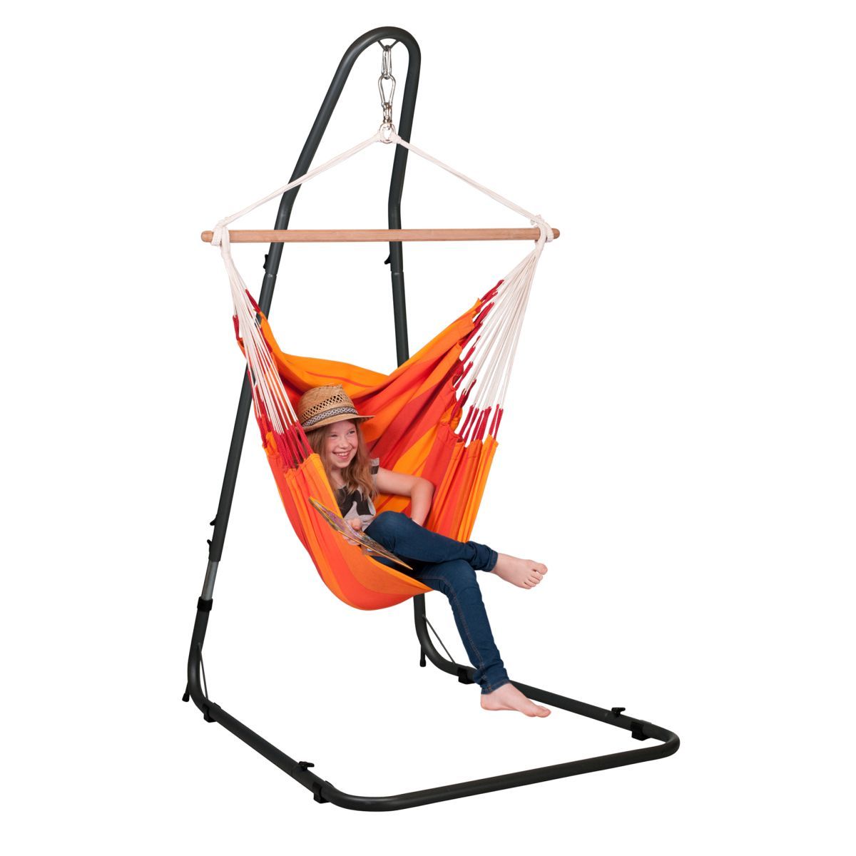 Chaise-Hamac Basic ORQUIDEA volcano + Support pour Chaise-Hamac MEDITERRÁNEO