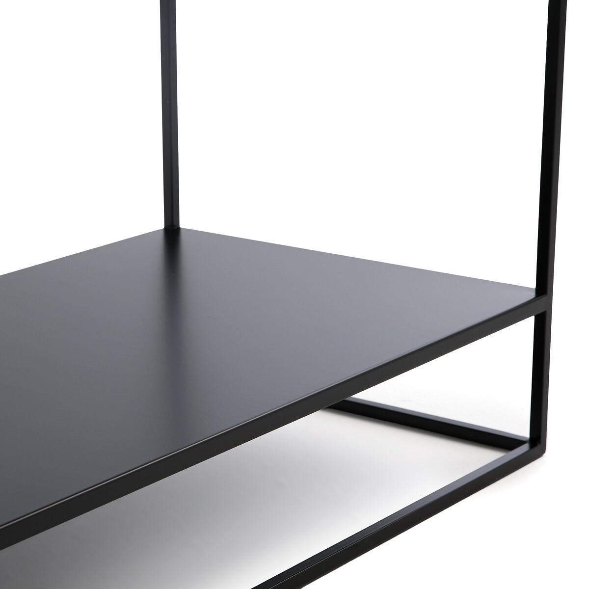 Этажерка для задней стороны дивана со стальным ящиком для пластинок Hiba  единый размер черный LaRedoute - фото 5