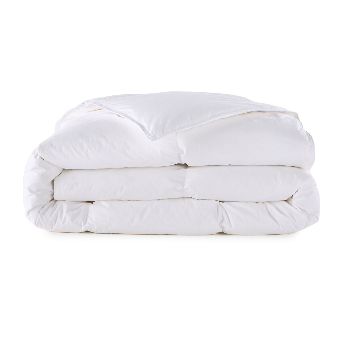 Одеяло La Redoute Натуральное для комфортного сна Теплое  пуха  перьев 200 x 200 см белый, размер 200 x 200 см - фото 2