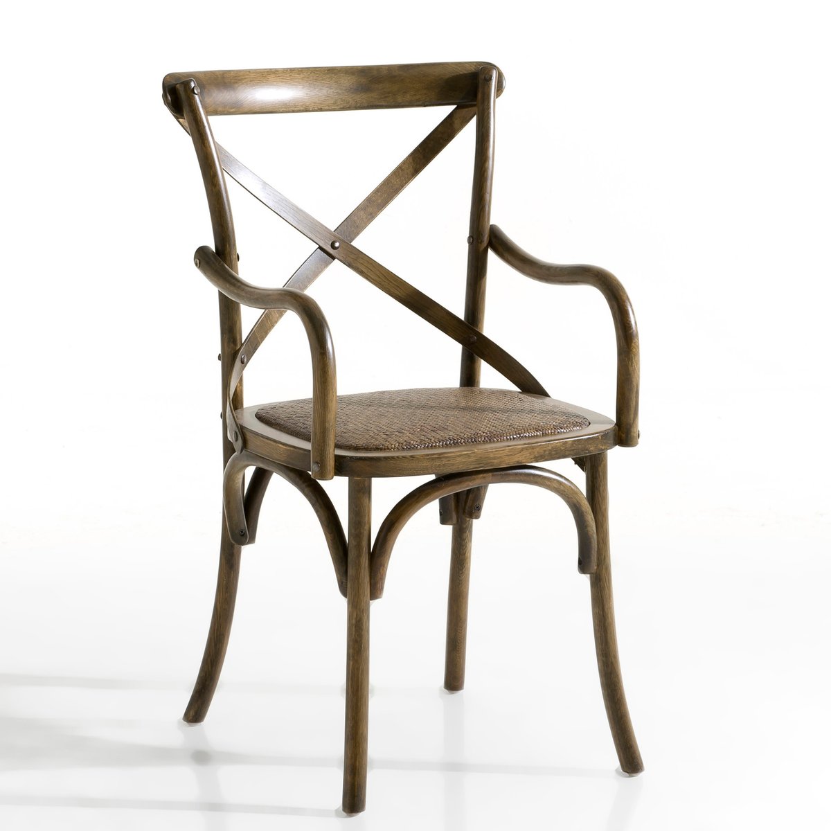 Кресло La Redoute Humphrey единый размер каштановый - фото 1