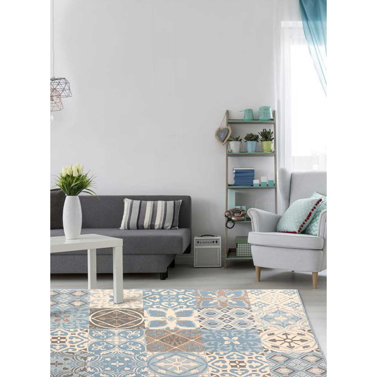 Tapis de Salon Moderne Design BC TCHIMETO - Polypropylène Fabriqué en Europe