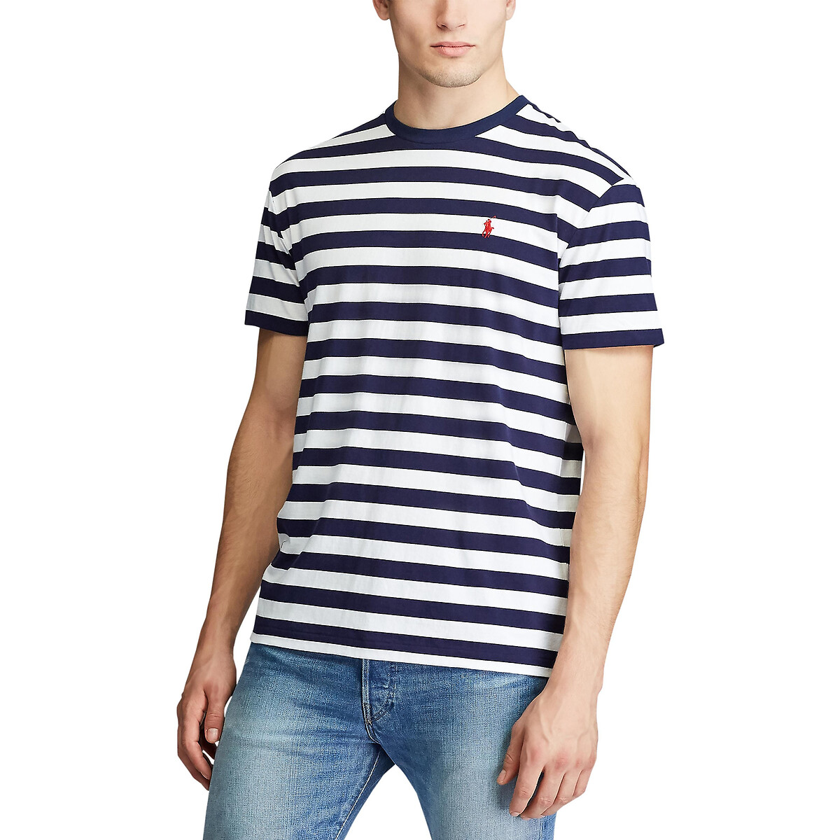 

Футболка La Redoute, Белый, Из хлопкового джерси в полоску M белый