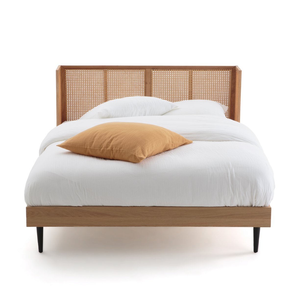 Кровать La Redoute Из плетеного ротанга с сеткой WASKA 140 x 190 см каштановый, размер 140 x 190 см - фото 2