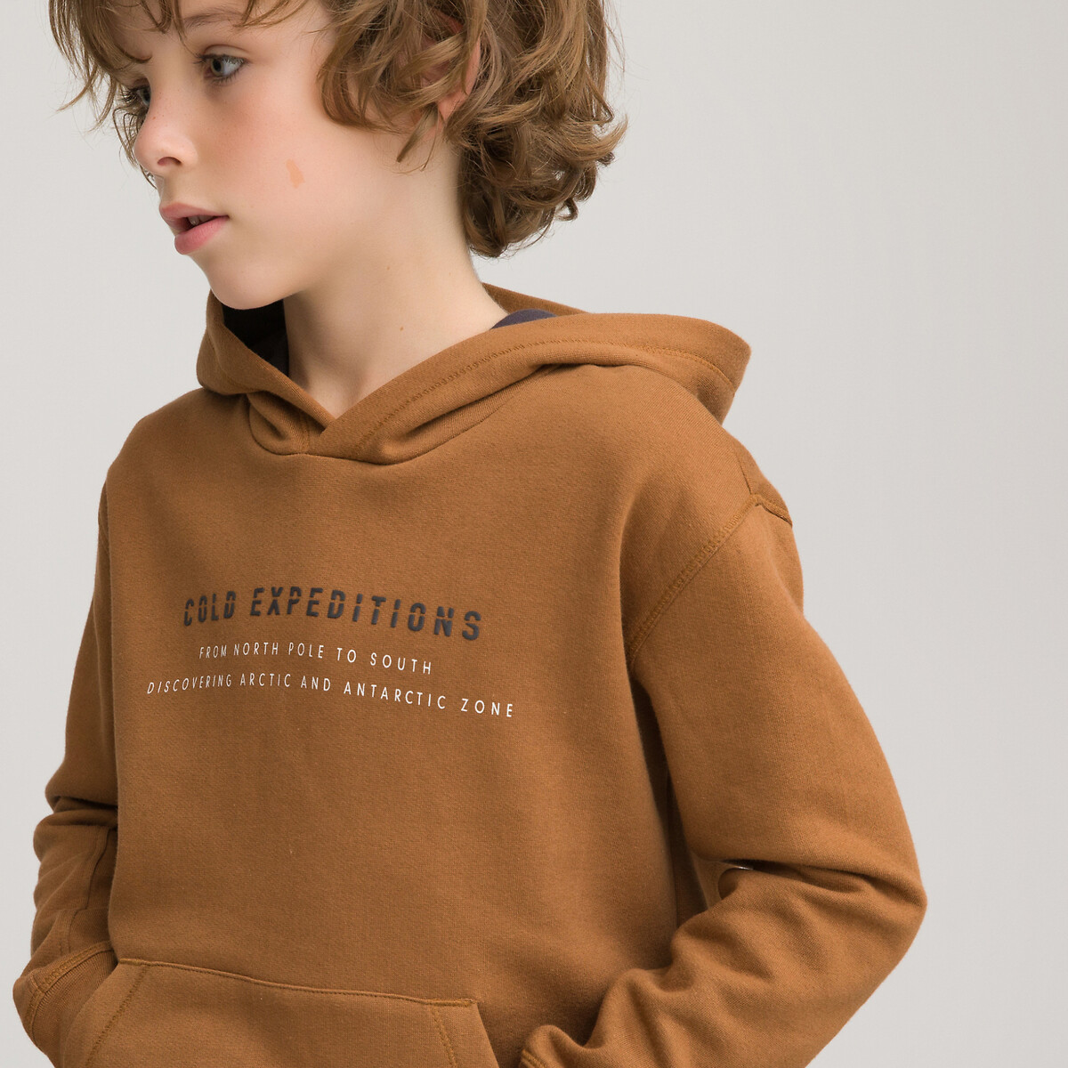 

Свитшот LA REDOUTE COLLECTIONS, Каштановый, С капюшоном из биохлопка 3-14 лет 9 лет - 132 см каштановый