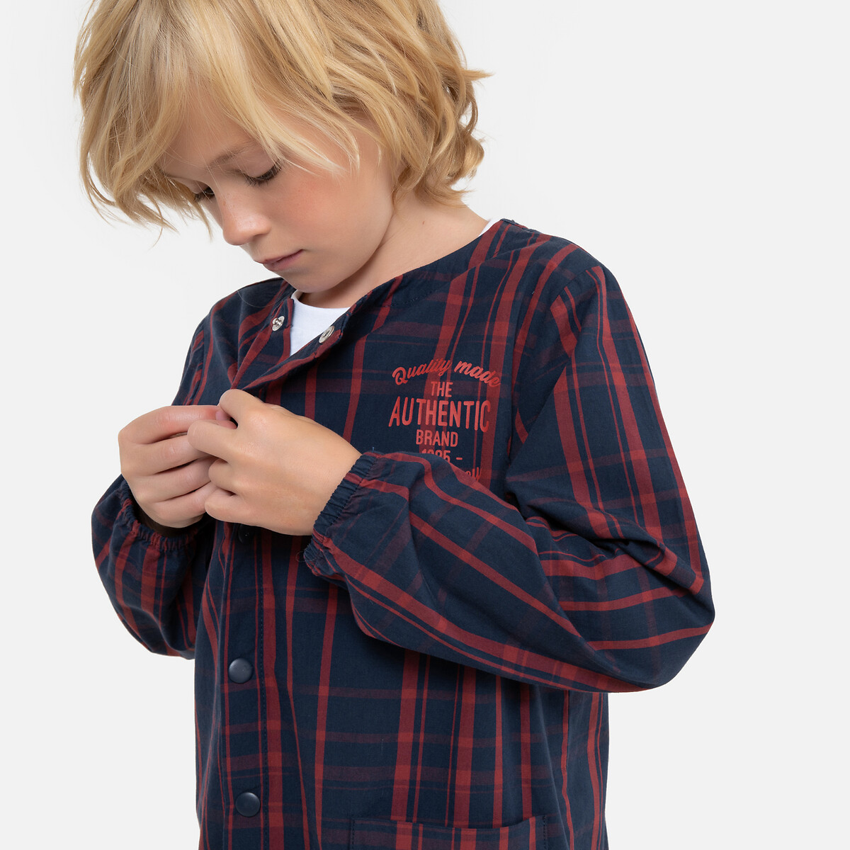 

Блуза LaRedoute, Синий, С длинными рукавами в клетку 3-12 лет 3 года - 94 см синий