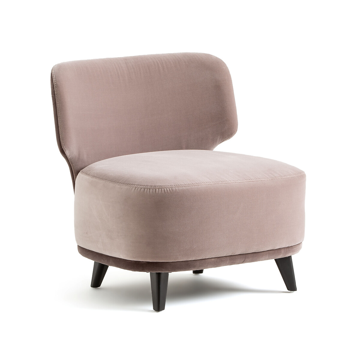 Кресло La Redoute Каминное из велюра XL Odalie дизайн Э Галлины единый размер фиолетовый - фото 1