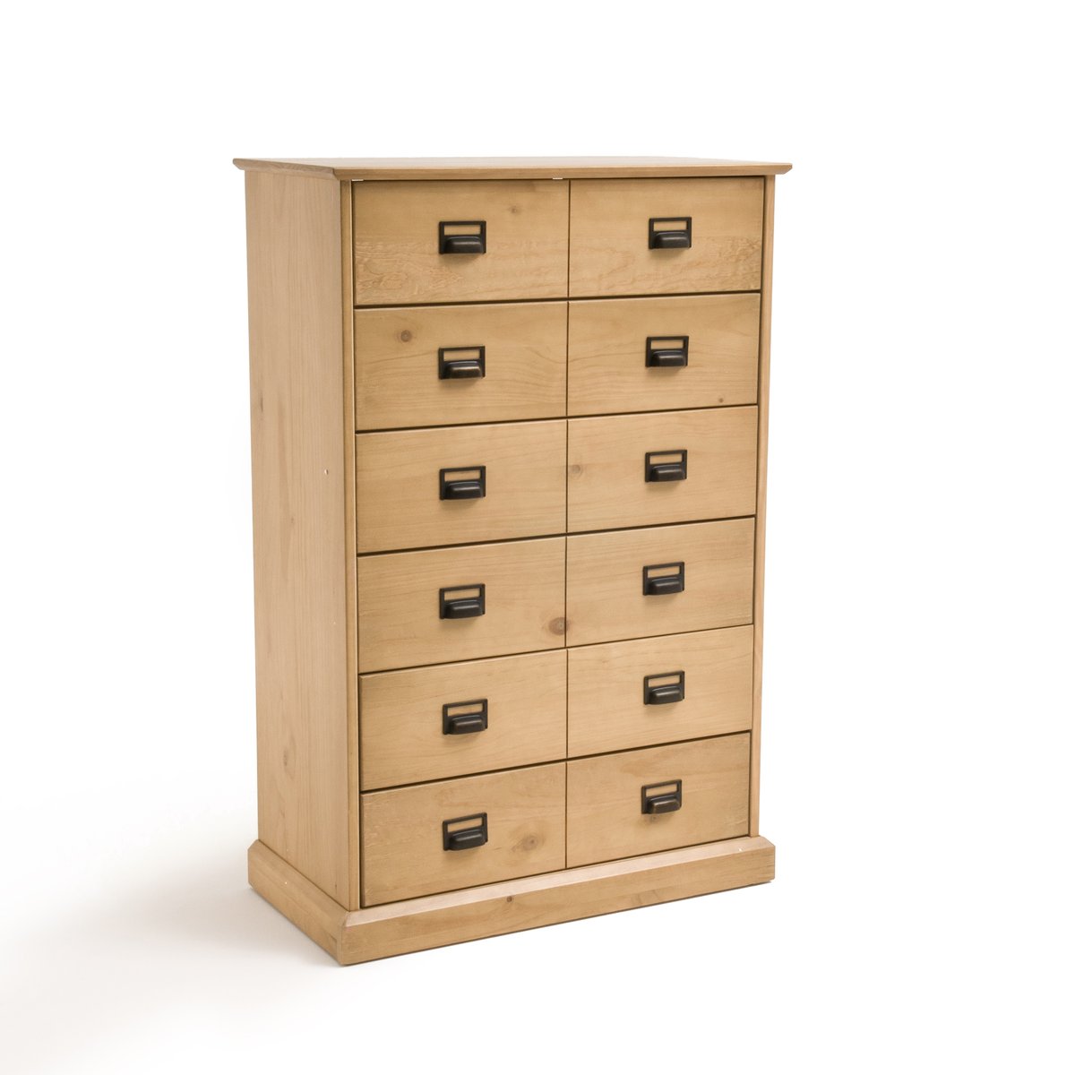Image of Lindley Solid Pine 6-Drawer Tall Chest
