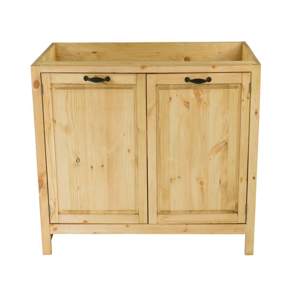 Meuble sous évier pin massif 80 cm 2 portes Chamonix