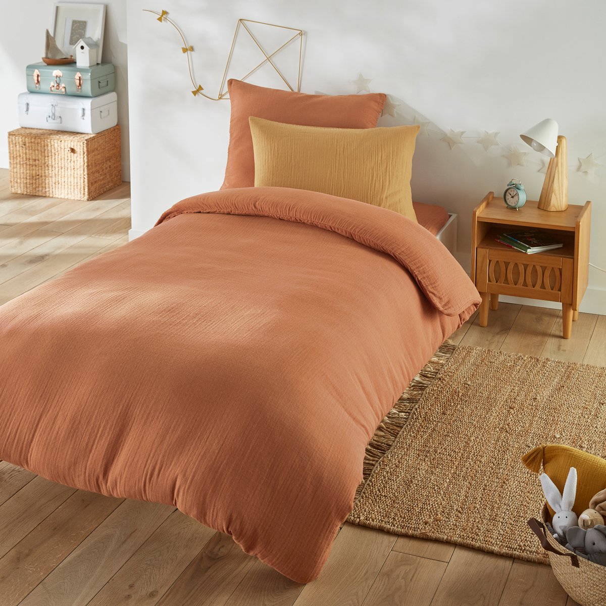 

Пододеяльник La Redoute, Другие, Детский из хлопчатобумажной газовой ткани Snow 200 x 200 см другие