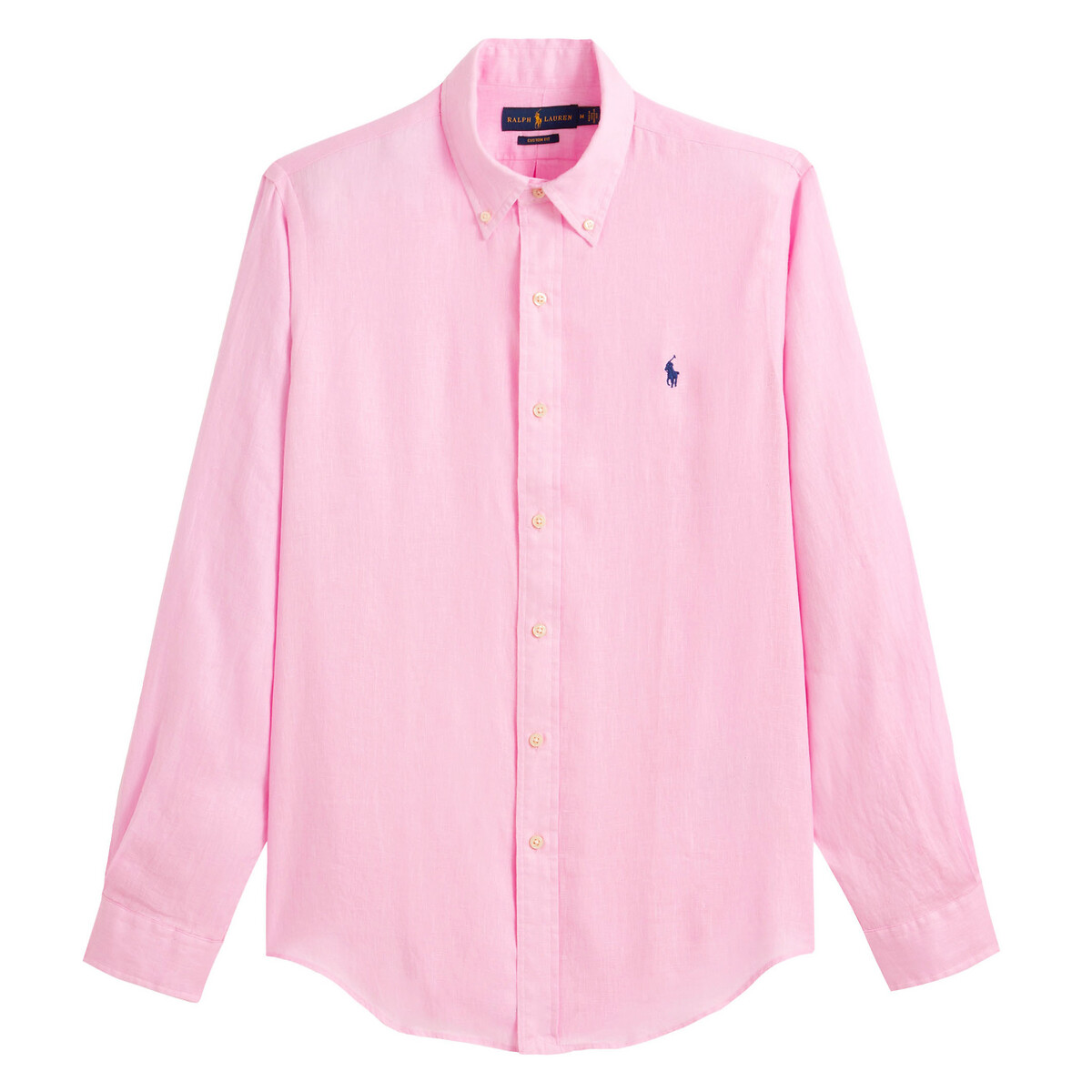 

Рубашка La Redoute, Розовый, Прямая custom fit из льна L розовый