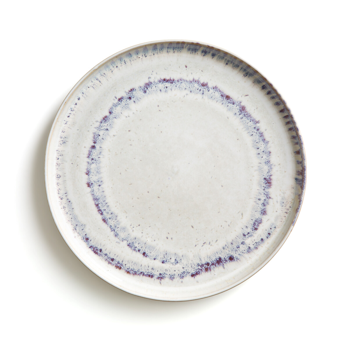 Комплект из четырех тарелок из Глазурованной керамики Traba единый размер белый