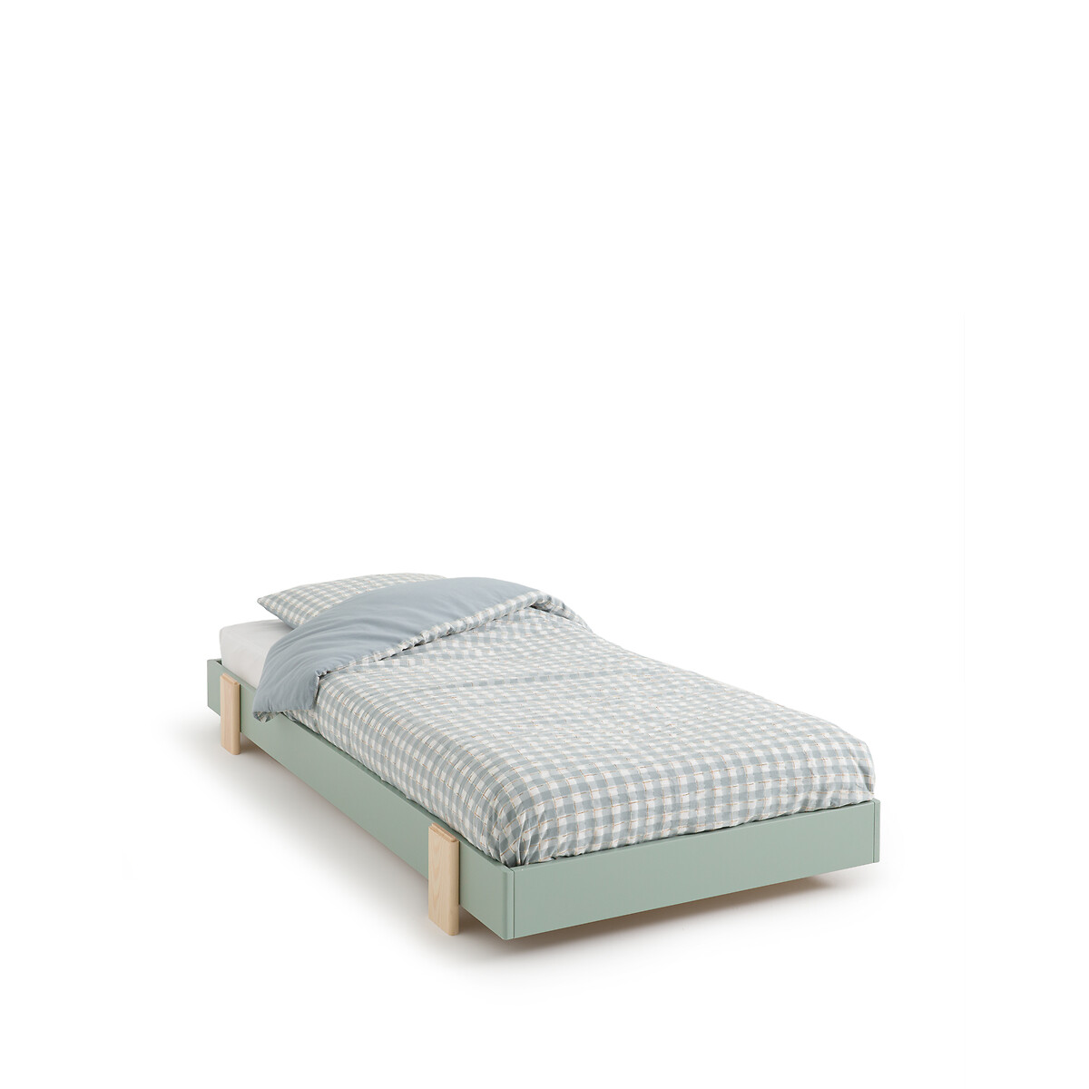 Кровать штабелируемая из массива сосны Pila 90 x 190 см зеленый кровать из массива сосны с пологом и основанием spidou 90 x 200 см каштановый