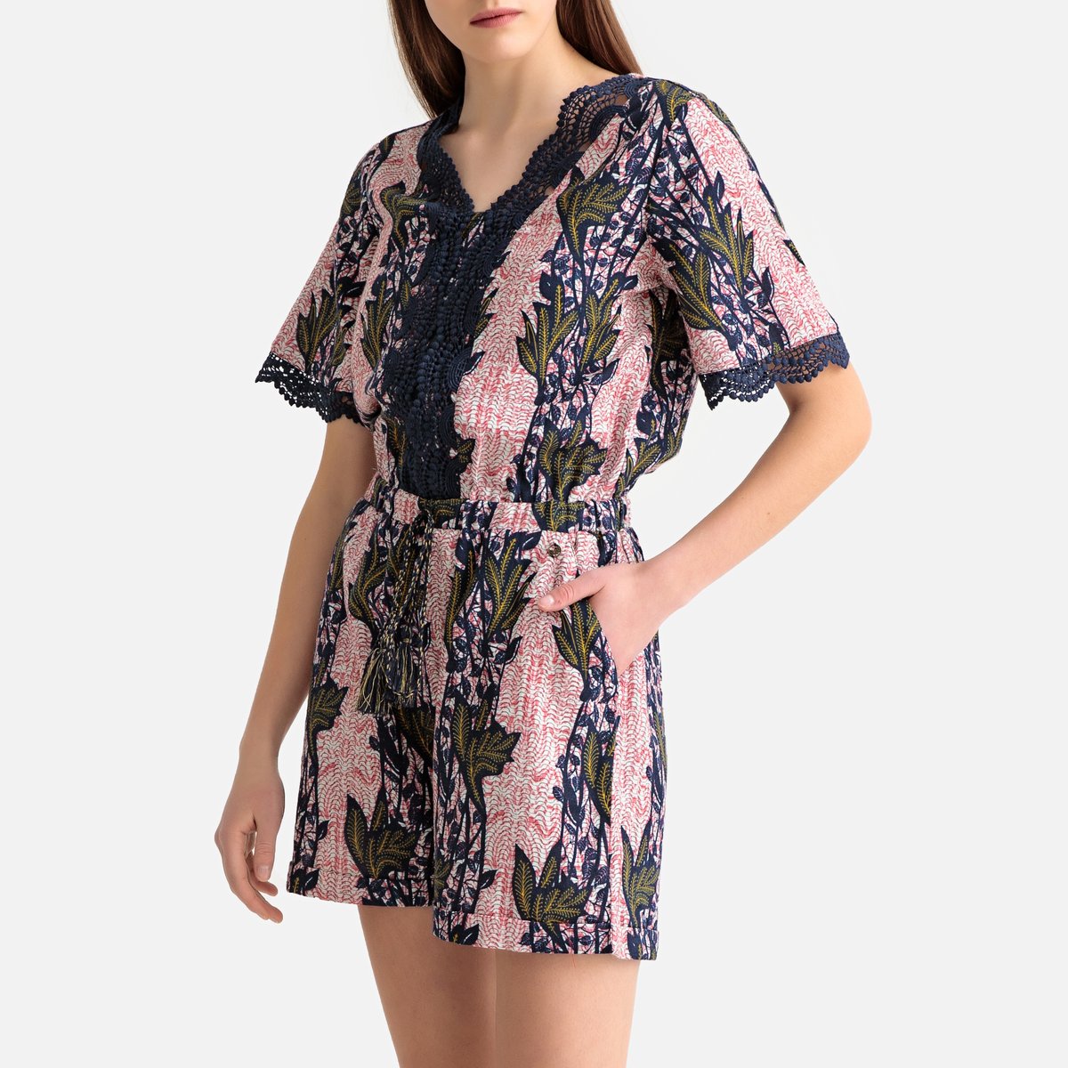 

Комбинезон La Redoute, Розовый, С короткими рукавами S розовый