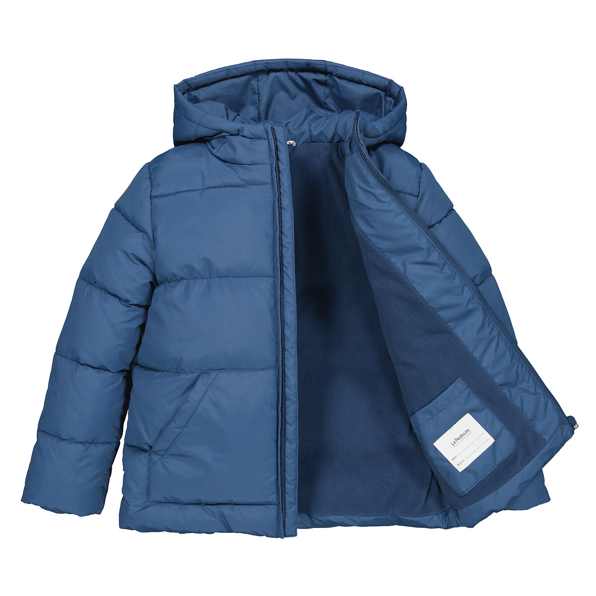 Куртка Стеганая утепленная с капюшоном 7 лет - 120 см синий LaRedoute, размер 7 лет - 120 см - фото 5