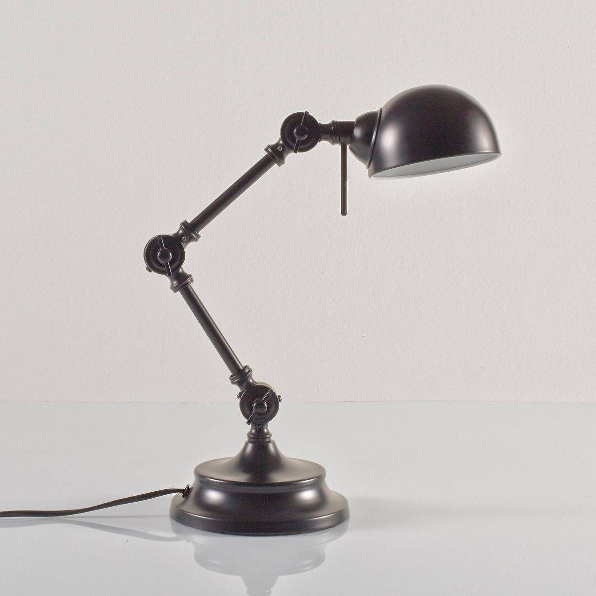 Лампа Настольная из металла в промышленном стиле Kikan единый размер черный
