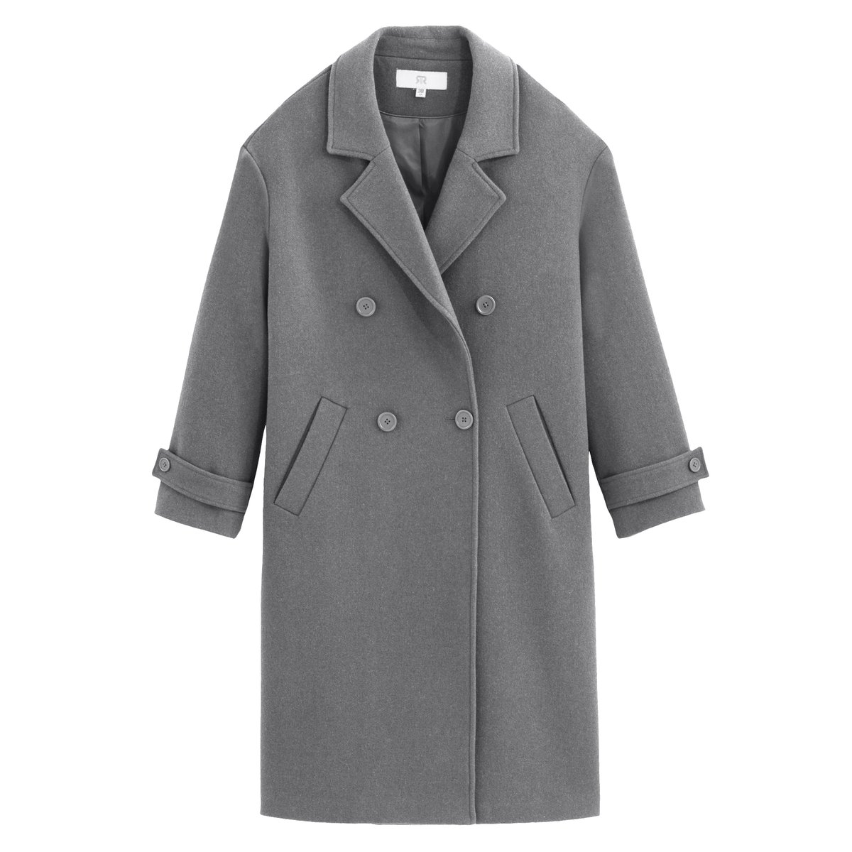 Пальто La Redoute La Redoute 44 (FR) - 50 (RUS) серый, размер 44 (FR) - 50 (RUS) La Redoute 44 (FR) - 50 (RUS) серый - фото 5