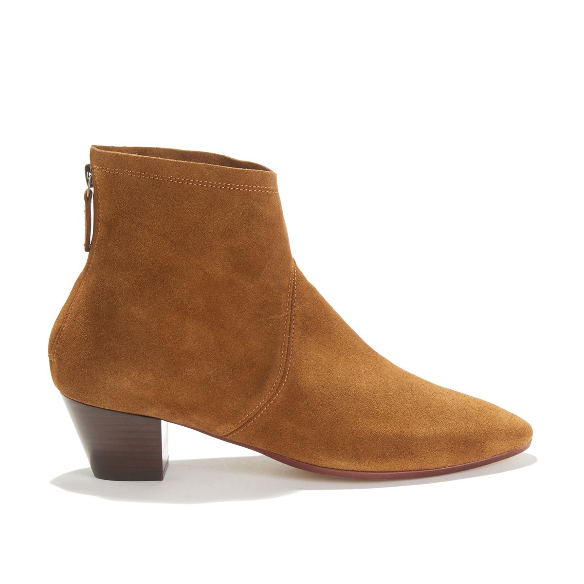 Ботильоны La Redoute Кожаные LEAH SUEDE CALF 39 каштановый ботильоны la redoute кожаные leah suede calf 39 каштановый