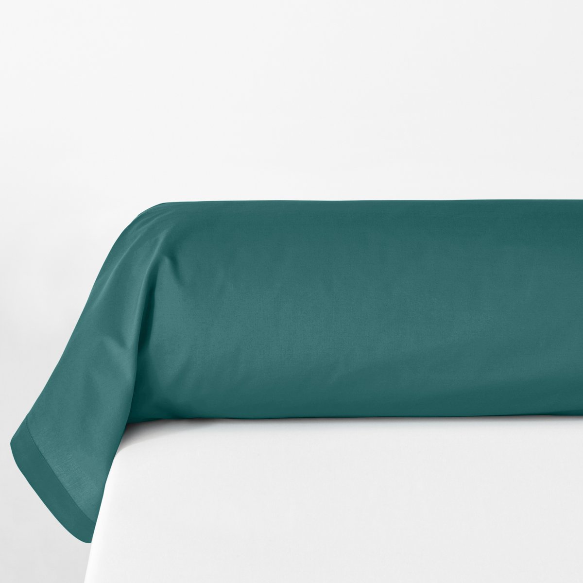 Наволочка На подушку-валик из биохлопковой перкали 85 x 185 см зеленый