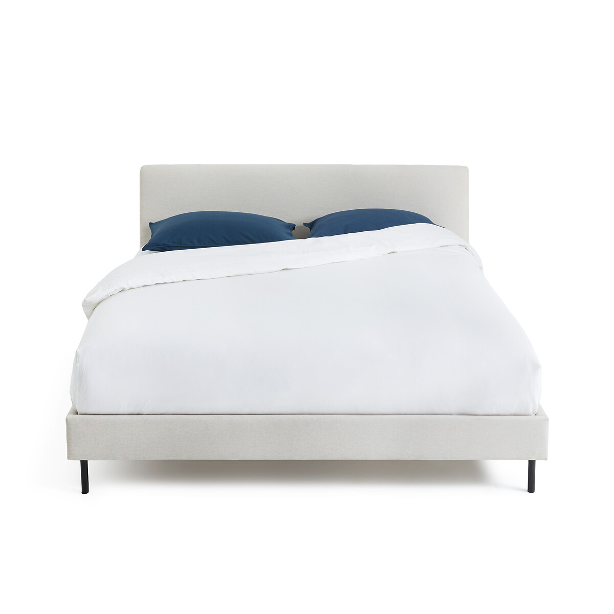 Кровать Мягкая с кроватным основанием Tella 160 x 200 см бежевый LaRedoute, размер 160 x 200 см - фото 2