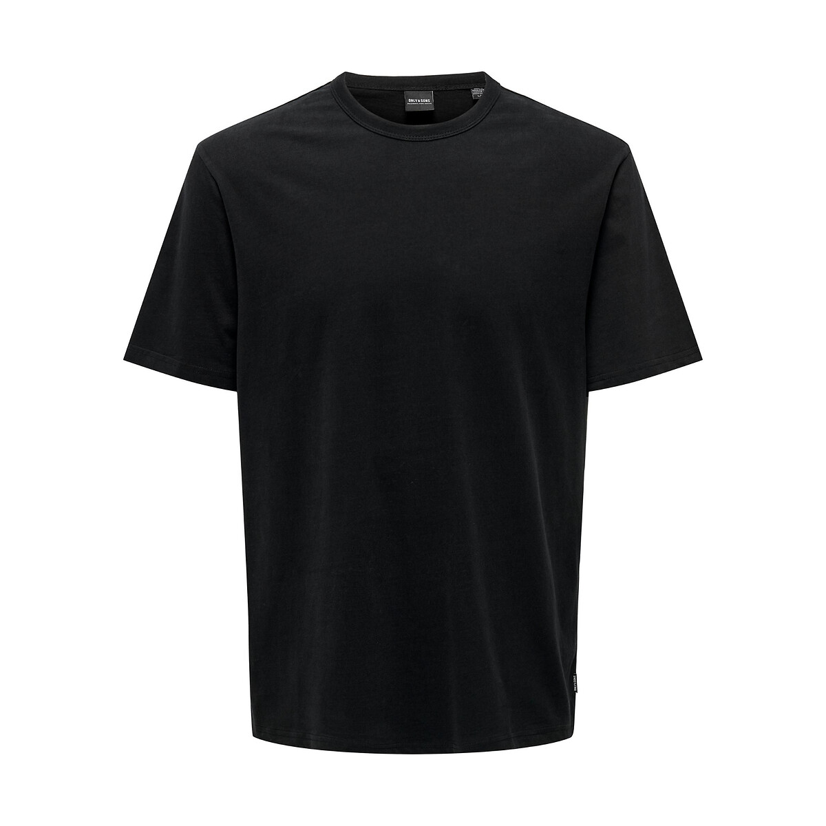 Футболка с круглым вырезом прямого покроя Mart XS черный футболка прямого покроя reeta xs белый