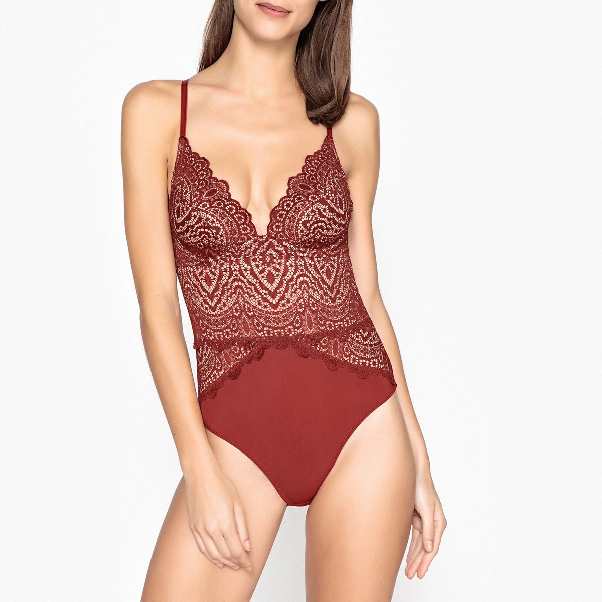Body dentelle et micofibre